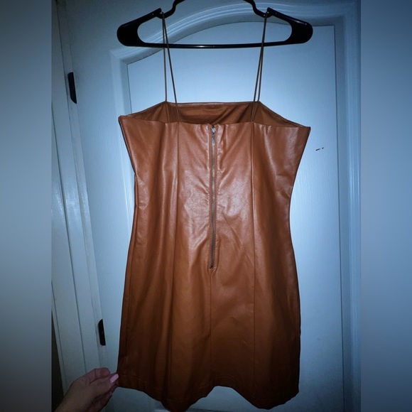 Wild Fable Bodycon Faux Leather dress from Target, worn twice. Size medium. - Picture 4 of 6